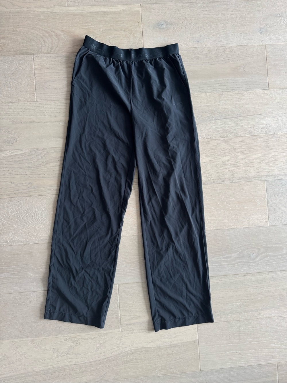 Outdoor Voices Black Lightweight Wide Leg Pants
